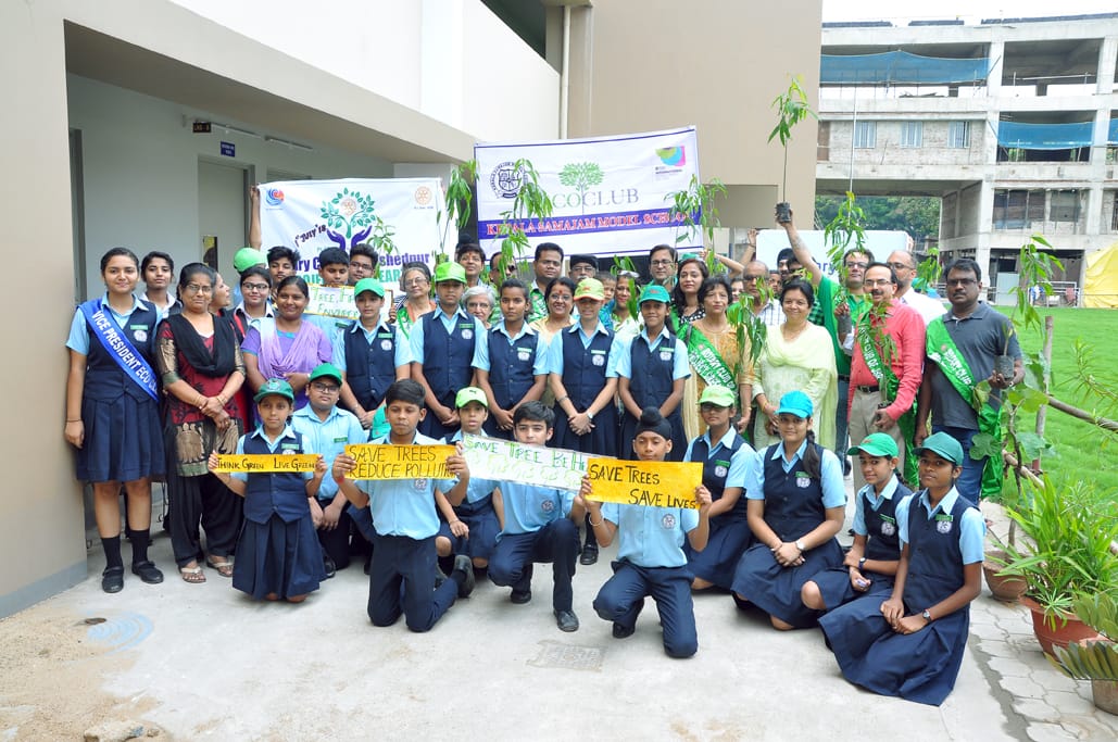 Celebration of Van Mahotsav week by Eco Club of Kerala Samajam Model School in Collaboration with Rotary Club (main) Jamshedpur