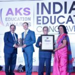 Mr. K. Muraleedharan (BoT Member) and Mrs. Vrinda Suresh (Senior Teacher) receiving the award in a glittering function held on 25th February 2019 in New Delhi.