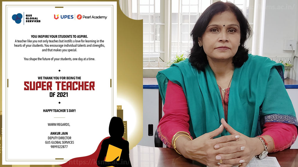 Mrs. Sujata Singh - Super Teacher 2021