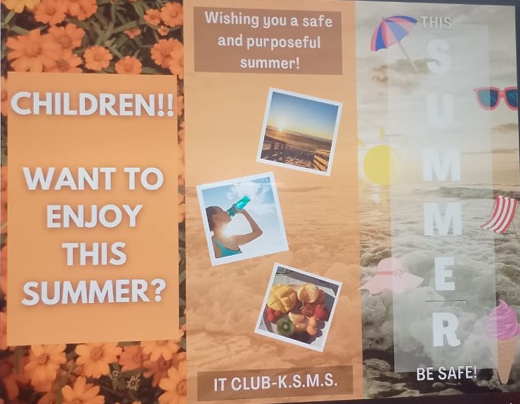 Launch of Online Campaign: “This Summer: Be Safe” by KSMS IT Club