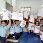 Drawing & painting done by students of Std. I for the 78th Independence Day 2024