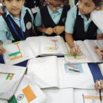 Drawing & painting done by students of Std. II for the 78th Independence Day 2024