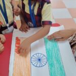 Activities by students of Nursery for the 78th Independence Day 2024