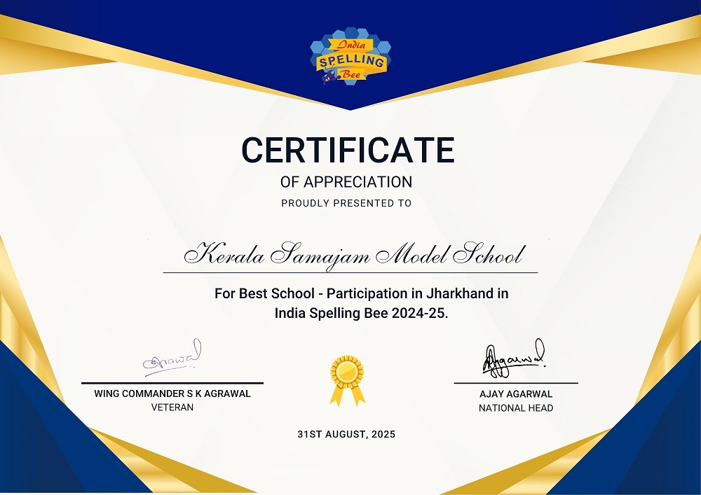 KSMS Bags Top Honors at India Spelling Bee 2024-25